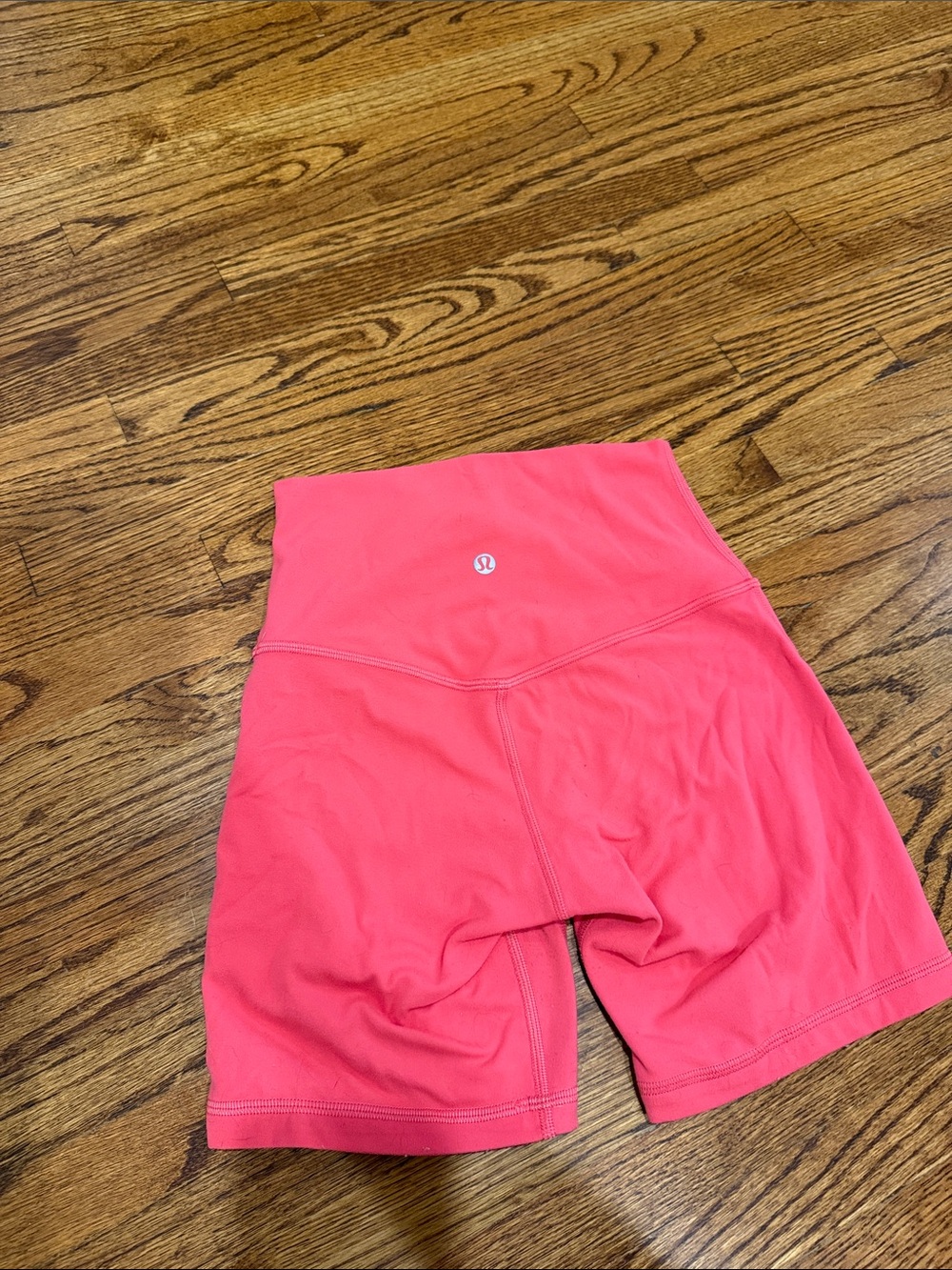 Lululemon High-Rise Pink Women’s bike Shorts size 2